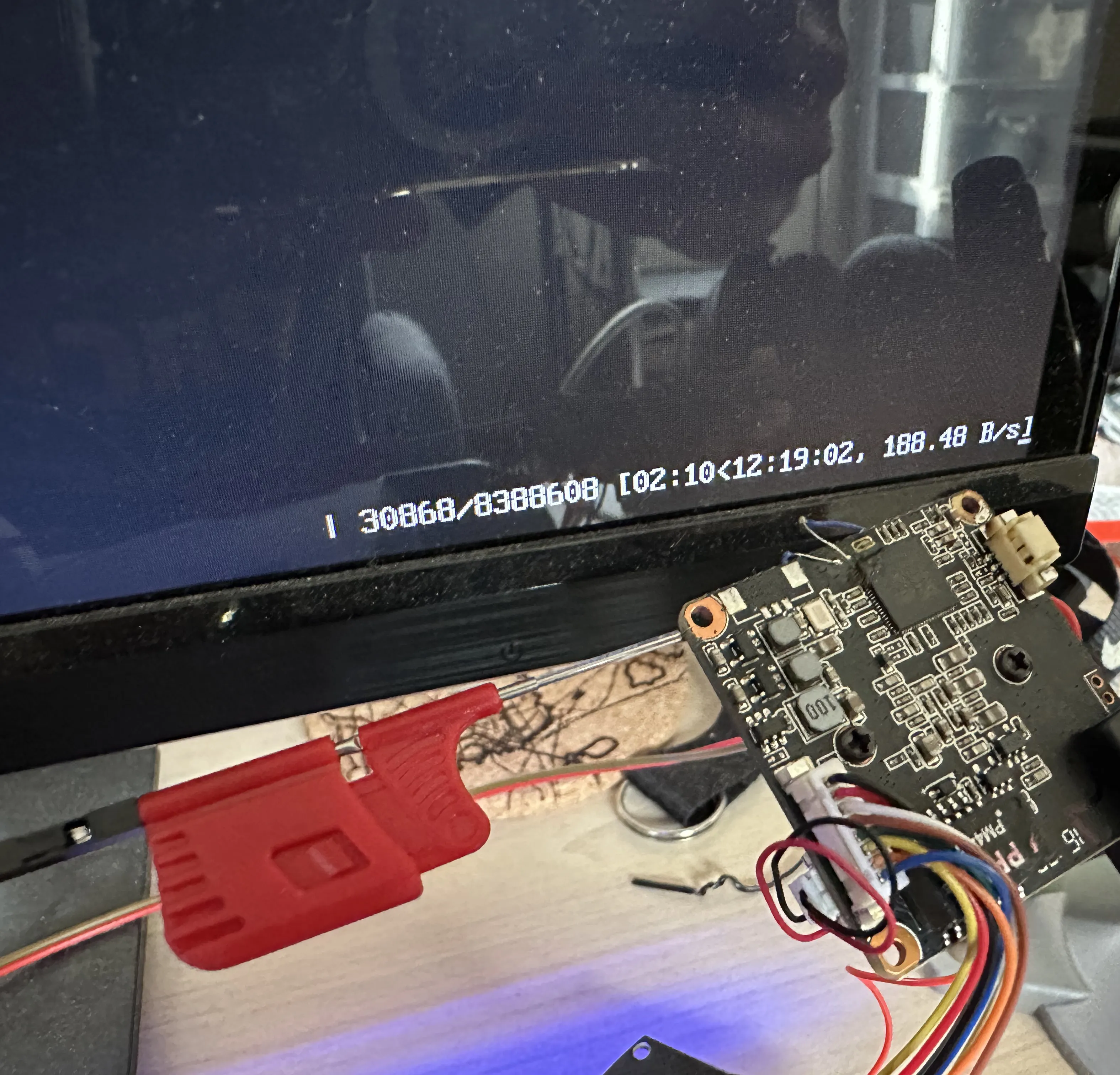 The speed of the depthcharge wavefront is 188.48 bytes per second (slow)